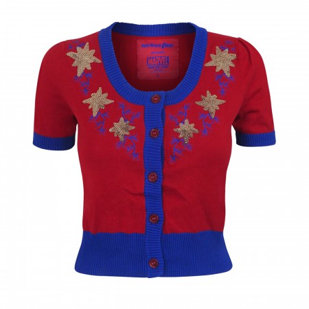 Captain Marvel Women's Vintage Cardigan