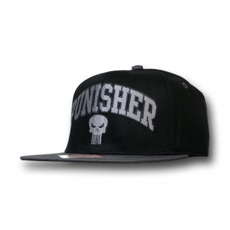 Punisher University Logo Flat Bill Snapback Cap