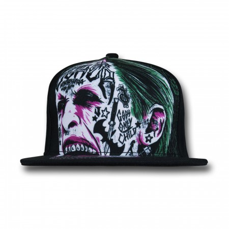 Suicide Squad Joker Tatted Snapback Hat