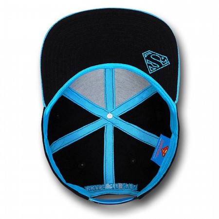 Superman Bright Blue Logo Symbol Snapback Cap