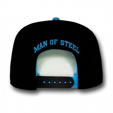 Superman Bright Blue Logo Symbol Snapback Cap