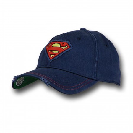 Superman Distressed Patch Baseball Cap