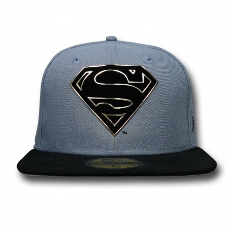 Superman Symbol Flock Cut 59Fifty Cap
