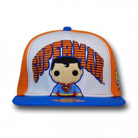 Superman w/Logo Funko Orange Snapback Cap