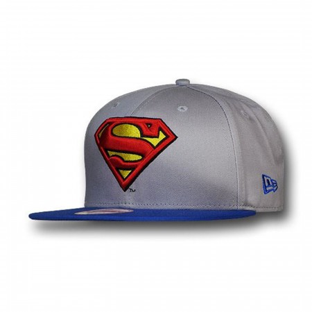 Superman Grey 9Fifty Snapback Cap