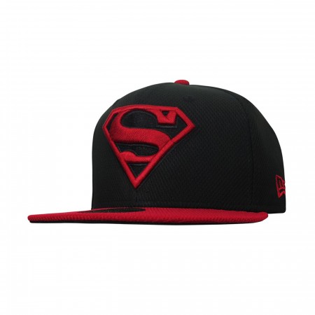 Superboy Symbol Red & Black 59Fifty Fitted Hat