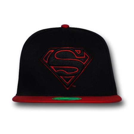 Superman Black and Red Adjustable Cap