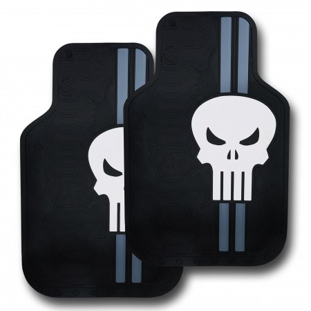 Punisher Skull Front Car Mat 2-Pack