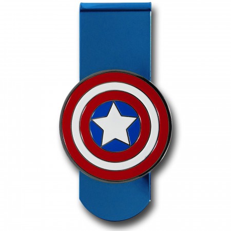Captain America Metal Badge Money Clip