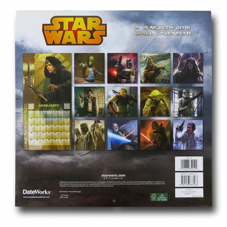 Star Wars Premium 2015 Calendar