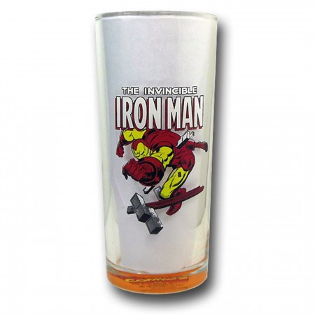 Iron Man In Action Retro 14oz Cooler Glass Set of 4