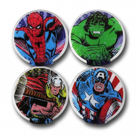 Marvel Comics Lighted Coaster Set of 4