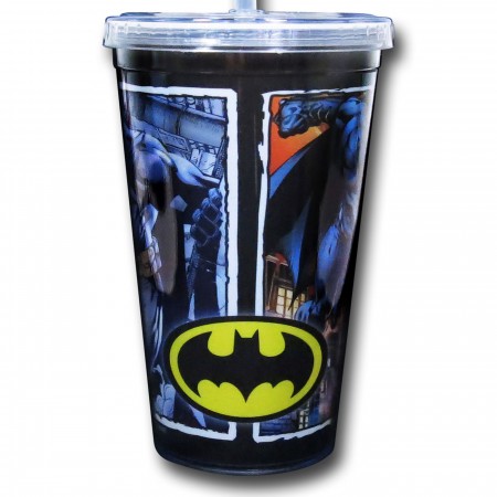 Batman In Action Cold Cup With Straw