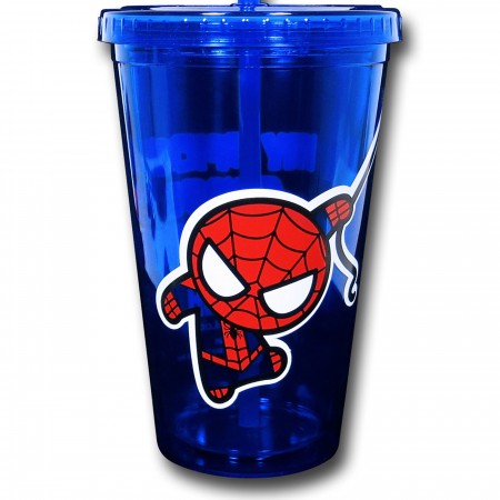Spiderman Kawaii 18oz Acrylic Cold Cup