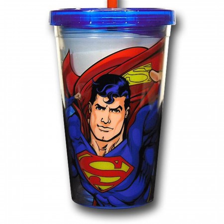Superman Image Acrylic Cold Cup