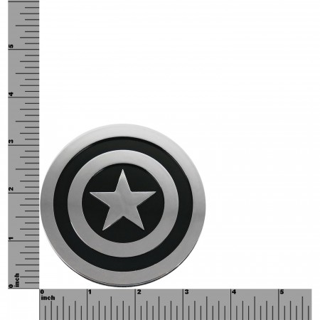 Captain America Shield Chrome and Black Car Emblem