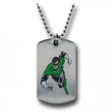 Green Lantern Double Sided Metal Dog Tag