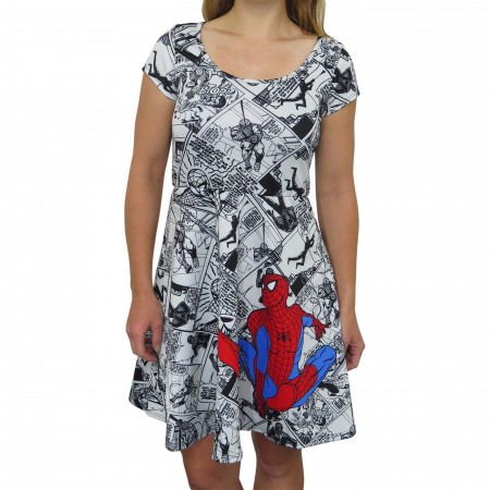 Spider-Man Comic Pop Sublimated Women's Dress