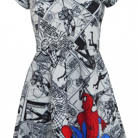 Spider-Man Comic Pop Sublimated Women's Dress