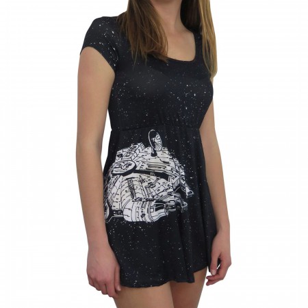 Star Wars Millennium Falcon Womens Skater Dress