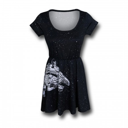 Star Wars Millennium Falcon Womens Skater Dress