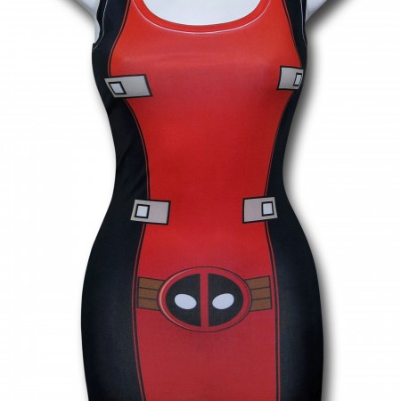 Deadpool Costume Sublimated Stretch Fit Tank Dress