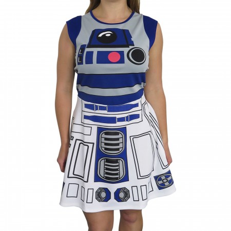 Star Wars R2-D2 Women's Meshback Skater Dress