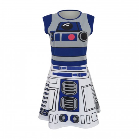 Star Wars R2-D2 Women's Meshback Skater Dress