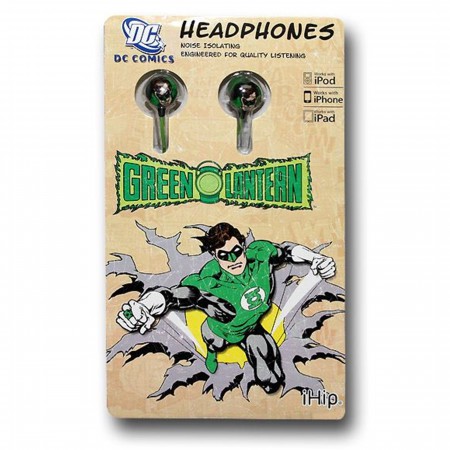 Green Lantern Face Noise Isolating Earphones