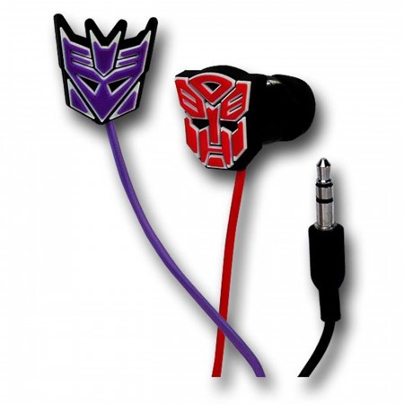Transformers Rubber Symbol Earphones