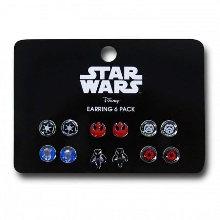 Star Wars Symbols 6-Pair Earring Set by Loungefly