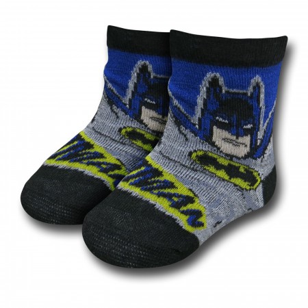 Batman Pow and Symbols Infant 6 Pack Socks