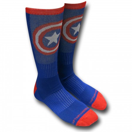 Captain America Athletic Socks