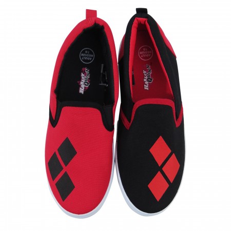 Harley Quinn Logo Women's Slip On Sneakers