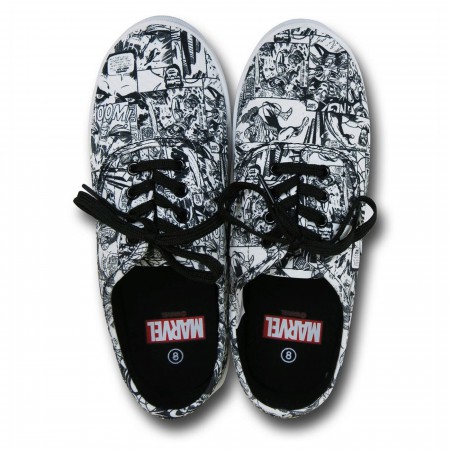 Marvel All-Over Collage Retro Women's Sneakers