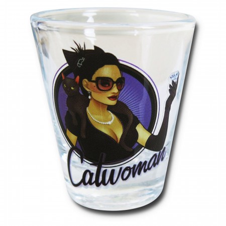 Catwoman DC Bombshell Mini Glass