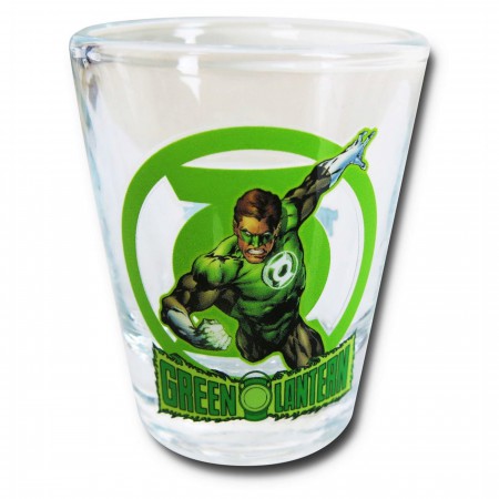 Green Lantern in Action Mini Glass