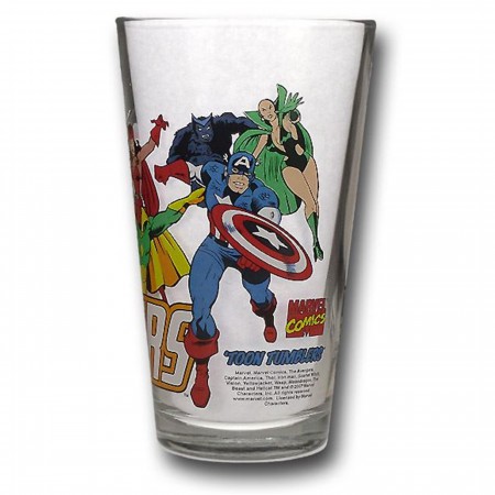 Avengers Clear Pint Glass