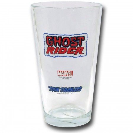 Ghost Rider Demon Cycle Clear Pint Glass