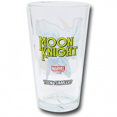 Moon Knight Pint Glass Clear