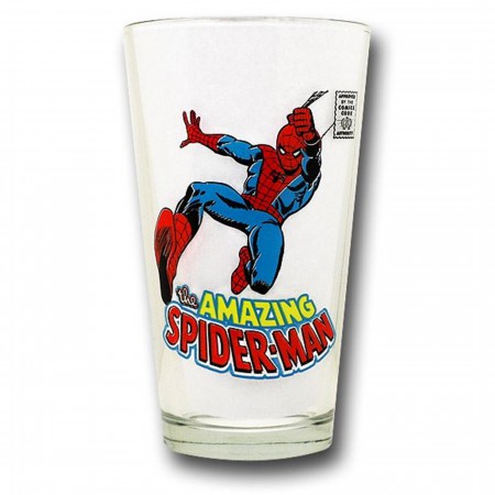 Spiderman Comics Code Pint Glass