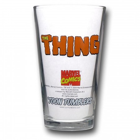 The Thing Silver Age Pint Glass