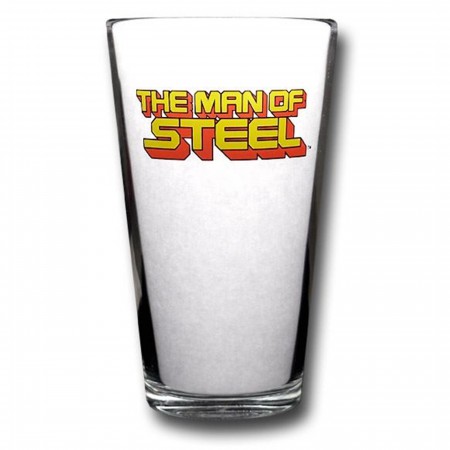 Set of 2 Superman 16 oz Glasses