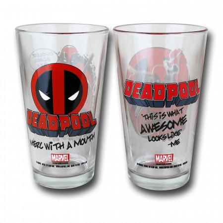 Deadpool Pint Glass 2-Pack