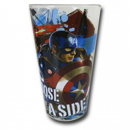 Captain America Civil War Choose Sides Pint Glass
