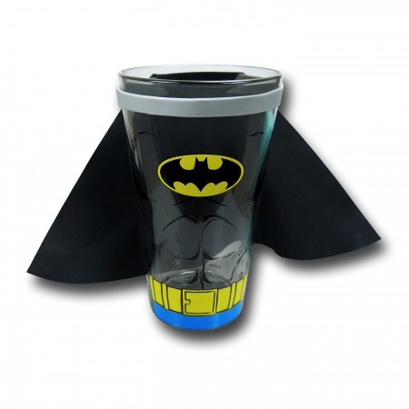 Batman Abs Costume Caped Pint Glass
