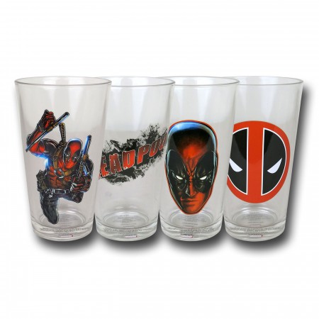 Deadpool 4-Piece Pint Glass Set