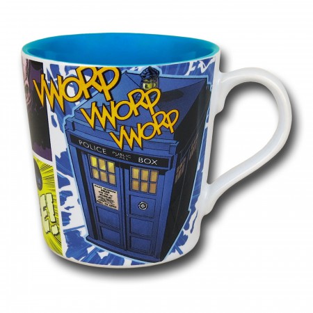 Doctor Who Comic Collage Ceramic Mug