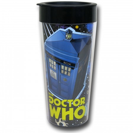 Doctor Who Comic Collage Travel Mug