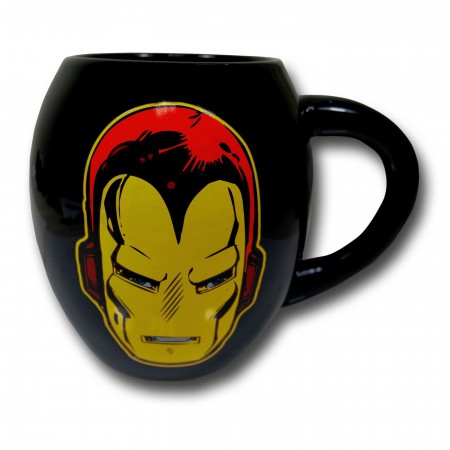 Iron Man Helmet & Logo 18oz Oval Mug